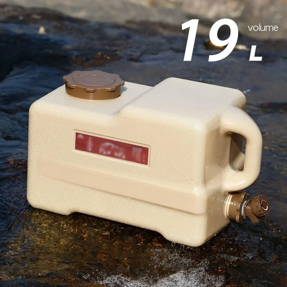 Portable Camping Water Container, Outdoor Water Container with Spigot, High-Capacity Water Storage Camp Water Jug for Camping Outdoor Hiking