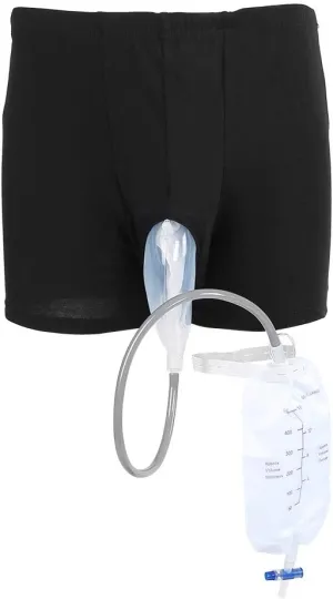 Portable Wearable Urine Bag, Elder Pee Bag Urinary Incontinence Leakproof Pants Spill Proof System Band Collection Bag Leg Pee Holder for Elder