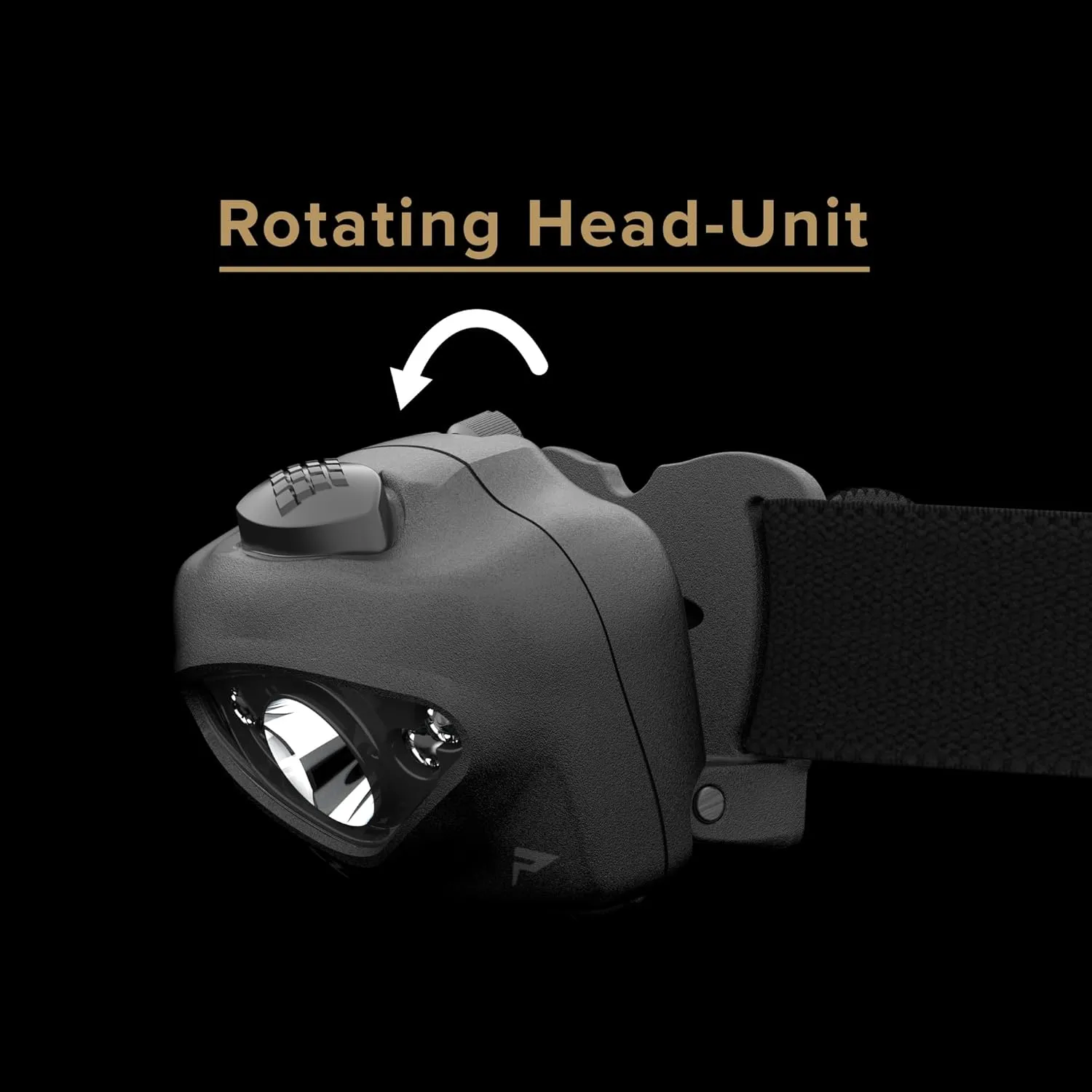 Princeton Tec Vizz Headlamp 550 Lumen Dimmable LED, IPX7 Water Resistance, Essential Outdoor Accessory for Hiking, Backpacking, Camping, Running, and Safety Preparedness, Black, Tactical