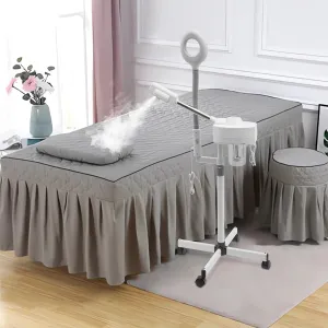 Professional Facial Steamer with Thermal Mist and Magnifying Glass Magnification Function, Facial Steamer for Esthetician with Wheels, Adjustable Height, Nozzle Can Rotate, for Home Hair Salon, etc.