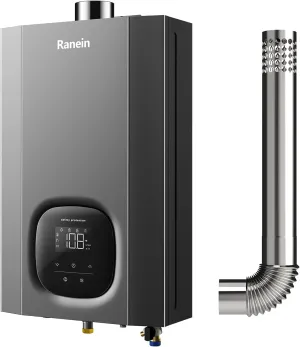 Propane Gas Tankless Water Heater with Vent Pipe, Indoor Max 4.3 GPM, 100,000 BTU Instant Hot Water Heater