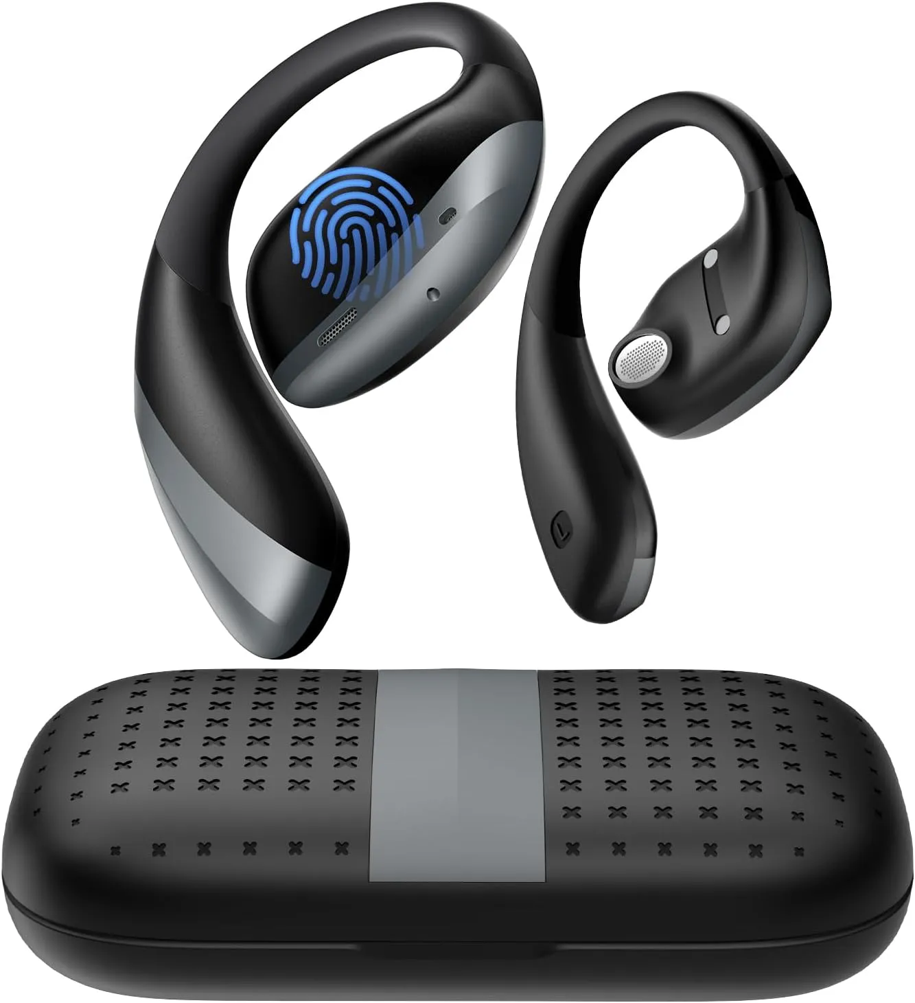 PSIER AI Language Translation Earbuds, 134 Language Real-Time Translator Earbuds Audifonos Traductores Inglés Español for Travel Business Learning, Bluetooth 5.4 Translator Device with APP, Black