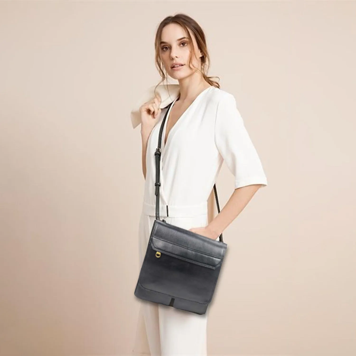 PU Leather Crossbody Bag – Vintage Everyday Sling Bag