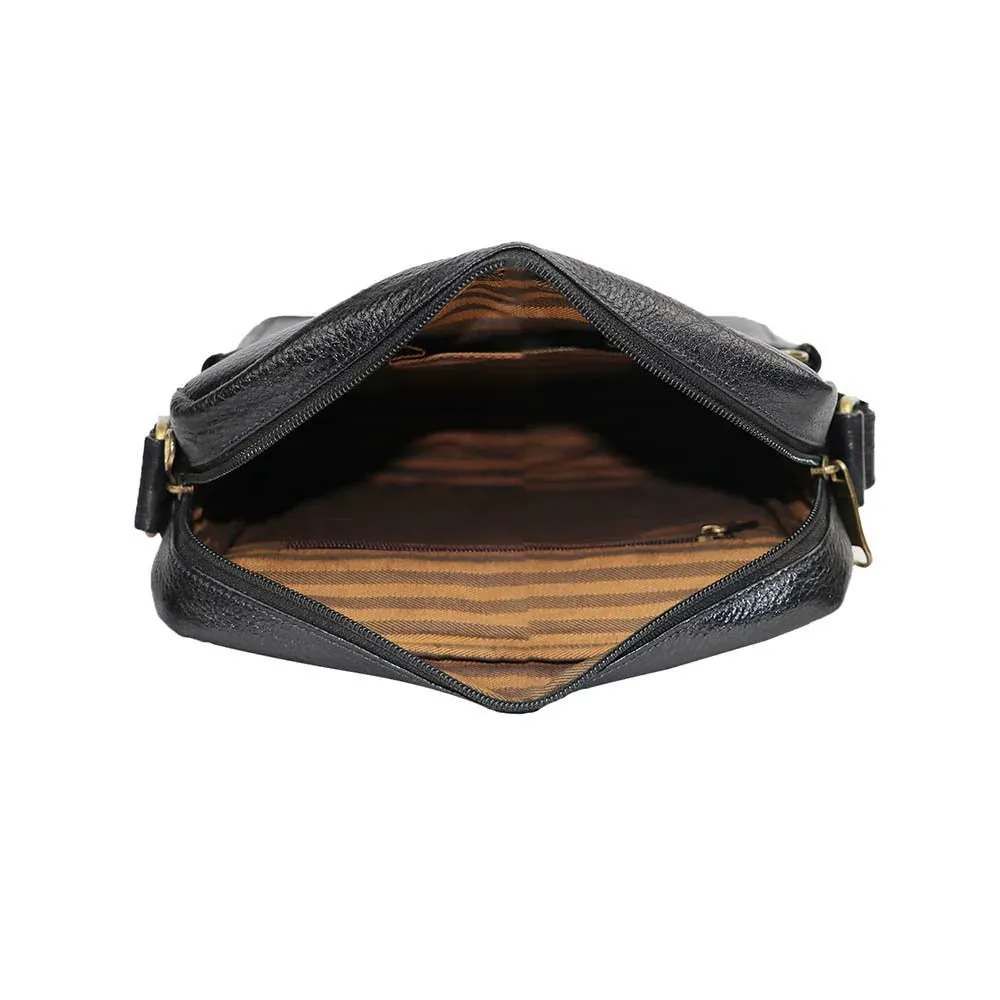 PU Leather Crossbody Bag – Vintage Everyday Sling Bag