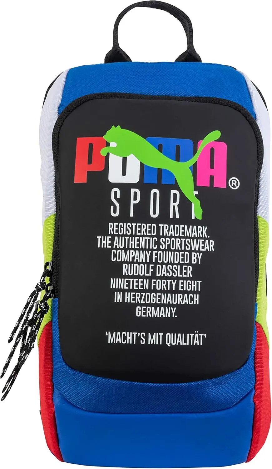 PUMA Forecast Multitude Backpack Sling Shoulder Bag (Blue Multi, One Size)