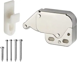 Push Bounce Self Locking Device 10Pcs Spring Push Catch Touch Latch Cabinet Door Rebound Device Magnetic Touch Cabinet Self-Locking Catch Latch Furniture Hardware for Cabinets Draw