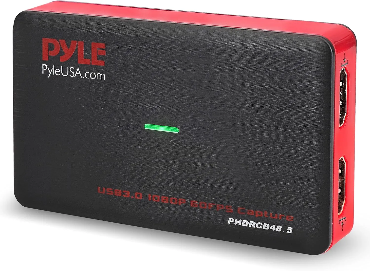 PyleUsa Video Game Capture Card Device with Video Recorder, HDMI Output, Full HD 1080P Live Streaming, USB, SD, PC, DVD, PS4, PS3, XBox One, XBox 360 and Wii - PHDRCB48