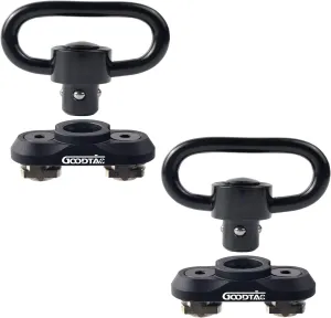 QD Sling Mount Sling Swivel 1.25 Inch Adapter Attachment for Ml0k Rail(Black)