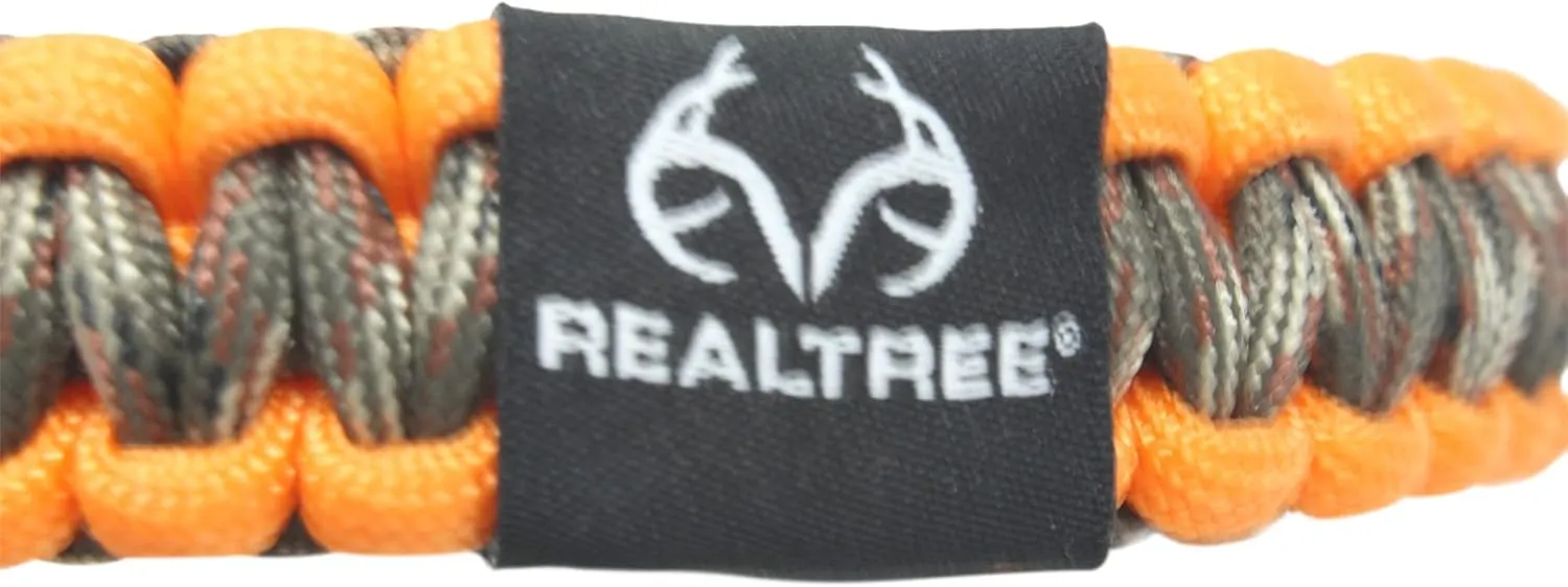 Realtree® Paracord Archery Bow Wrist Sling - 100% Full Grain Leather 550 Paracord