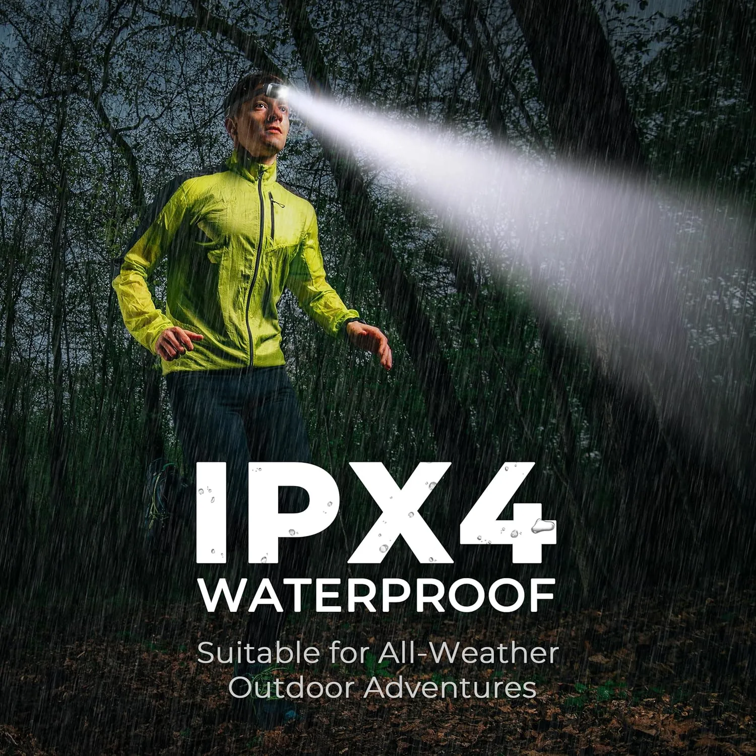 Rechargeable Headlamps Flashlight,1200 Lumens Super Bright LED Head Torches,Sensor Control, 7 Light Settings, IPX5 Waterproof & Lightweight, Ideal for Camping, Running & Hiking Outdoor (2 Pack)