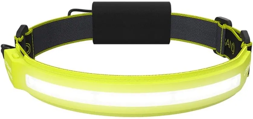 Rechargeable LED Headlamp - Liteband PRO 1000 Lumens Super Bright Head Lamp, Battery Powered Tactical Headlamps, Camping, Running, Hard Hat Light, Best Rated Hands Free Forehead Flashlight, Yellow