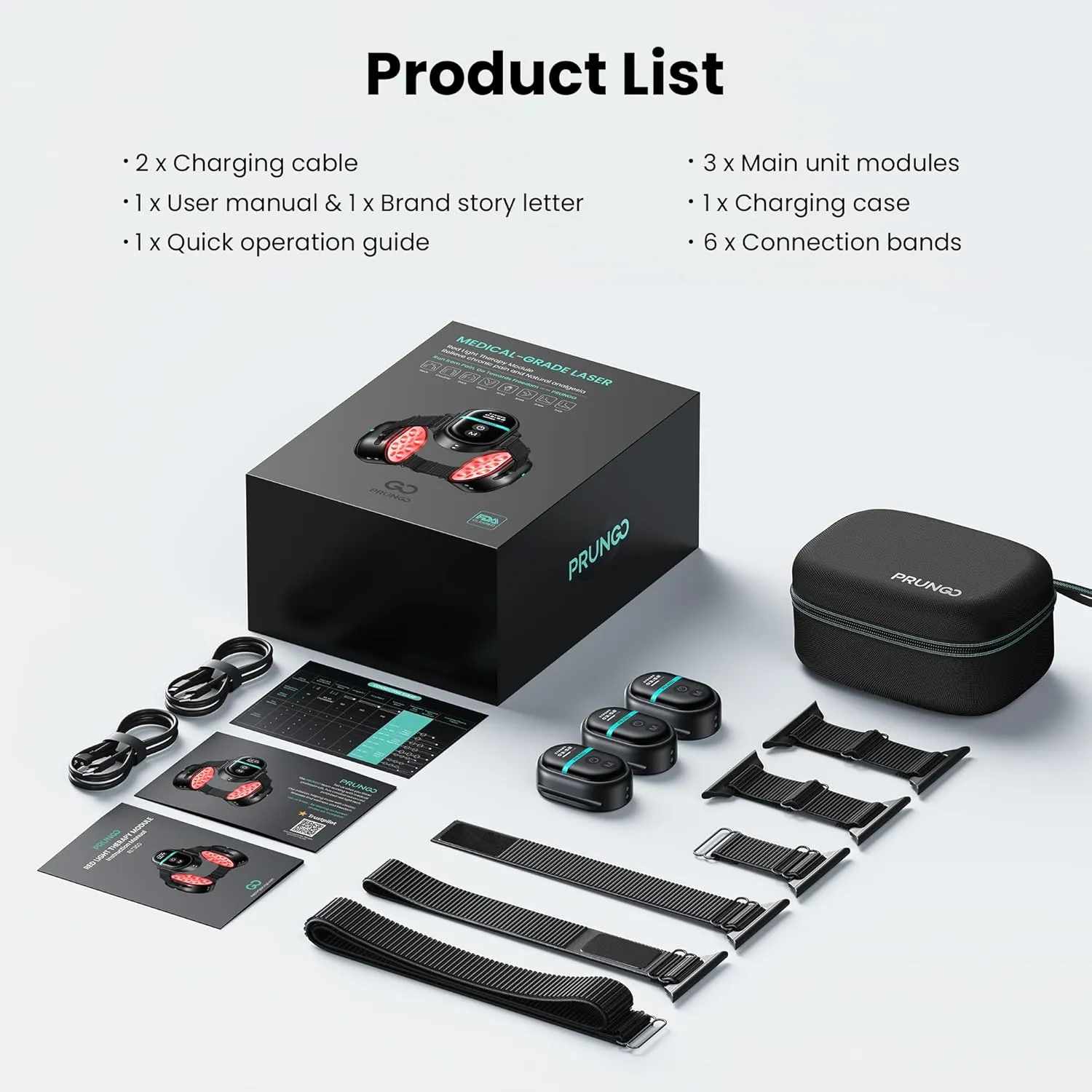 Red Light Therapy Module, RLT300, 650nm Red Light and 850nm Infrared Polarized Light Device to Relieves The Pain for Wrists, Ankles, Knees and Other Joints