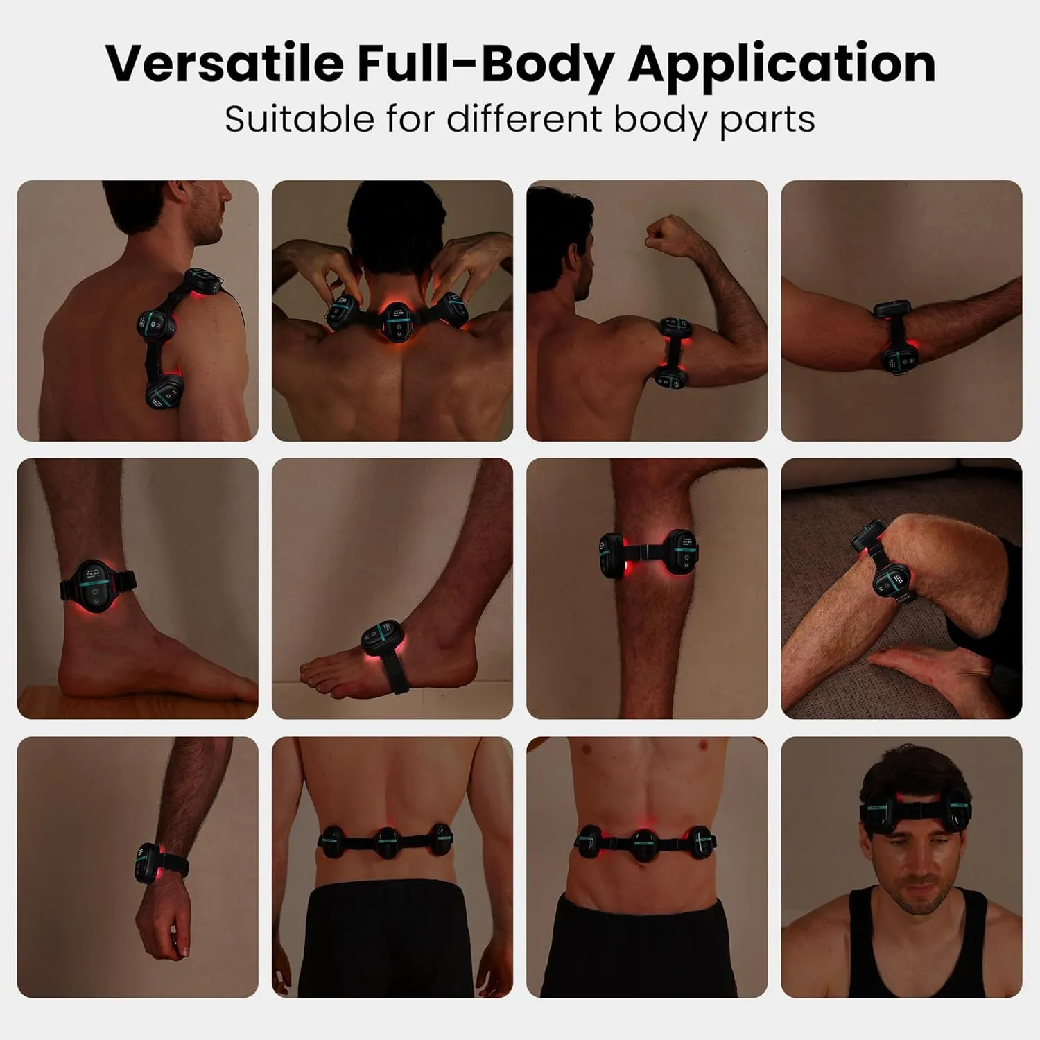 Red Light Therapy Module, RLT300, 650nm Red Light and 850nm Infrared Polarized Light Device to Relieves The Pain for Wrists, Ankles, Knees and Other Joints