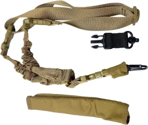 Rifle Sling Length Adjuste with Shoulder Pad Traditional Sling with QD Adapt (Tan)