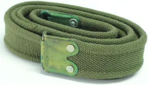 Rifle Sling, Webbing Standard 46 Inch Length for Enfield No5 303 Jungle Carbine, Jungle Green Color - Original Australian Army Issue - Unissued Condition