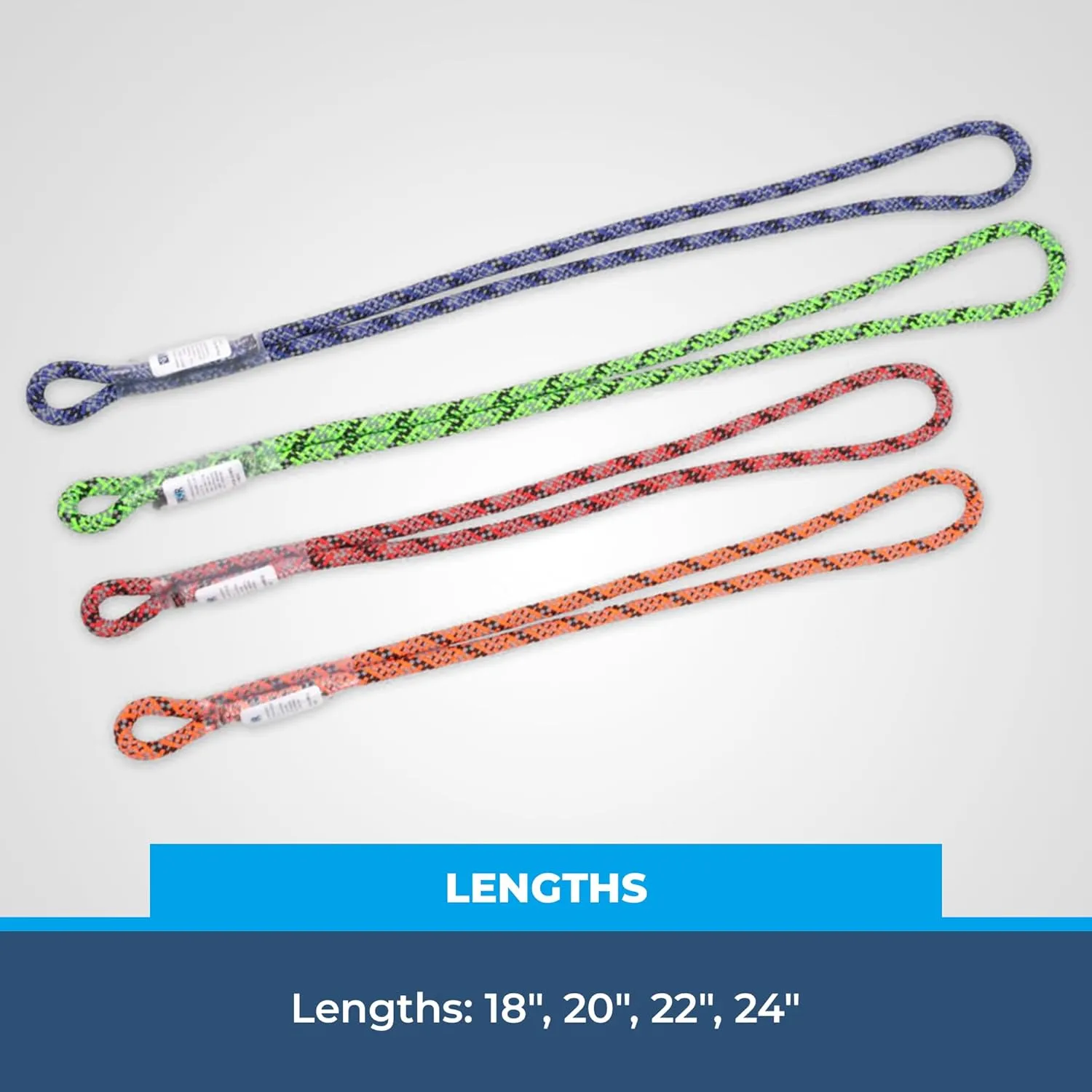 Rock-N-Rescue 8mm Sewn Prusik Loops - Made in USA, Arborist, Firefighting, Rigging, and Rescue Gear