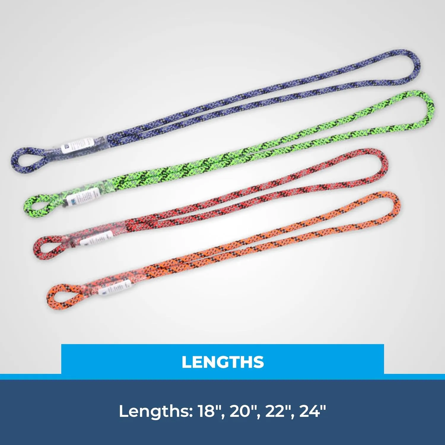 Rock-N-Rescue 8mm Sewn Prusik Loops - Made in USA, Arborist, Firefighting, Rigging, and Rescue Gear