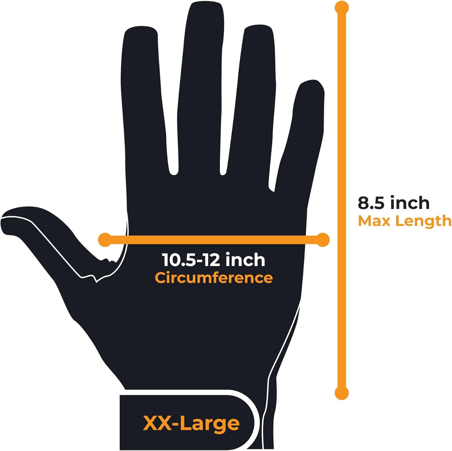 Rock-N-Rescue Rope Master Gloves - Version II, Lightweight, Breathable, Stretchable, Nylon Construction for Dexterity and Comfort, Leather Reinforced Palms for Protection, XX-Large