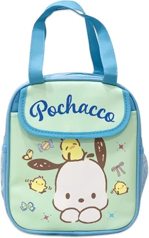 Roffatide Anime Pochacco Lunch Bag for Man Woman Leakproof Lunch Box Large Compartment Heat Preservation for Cold Two Applicable Lunch Container Tote for Work Travel Green