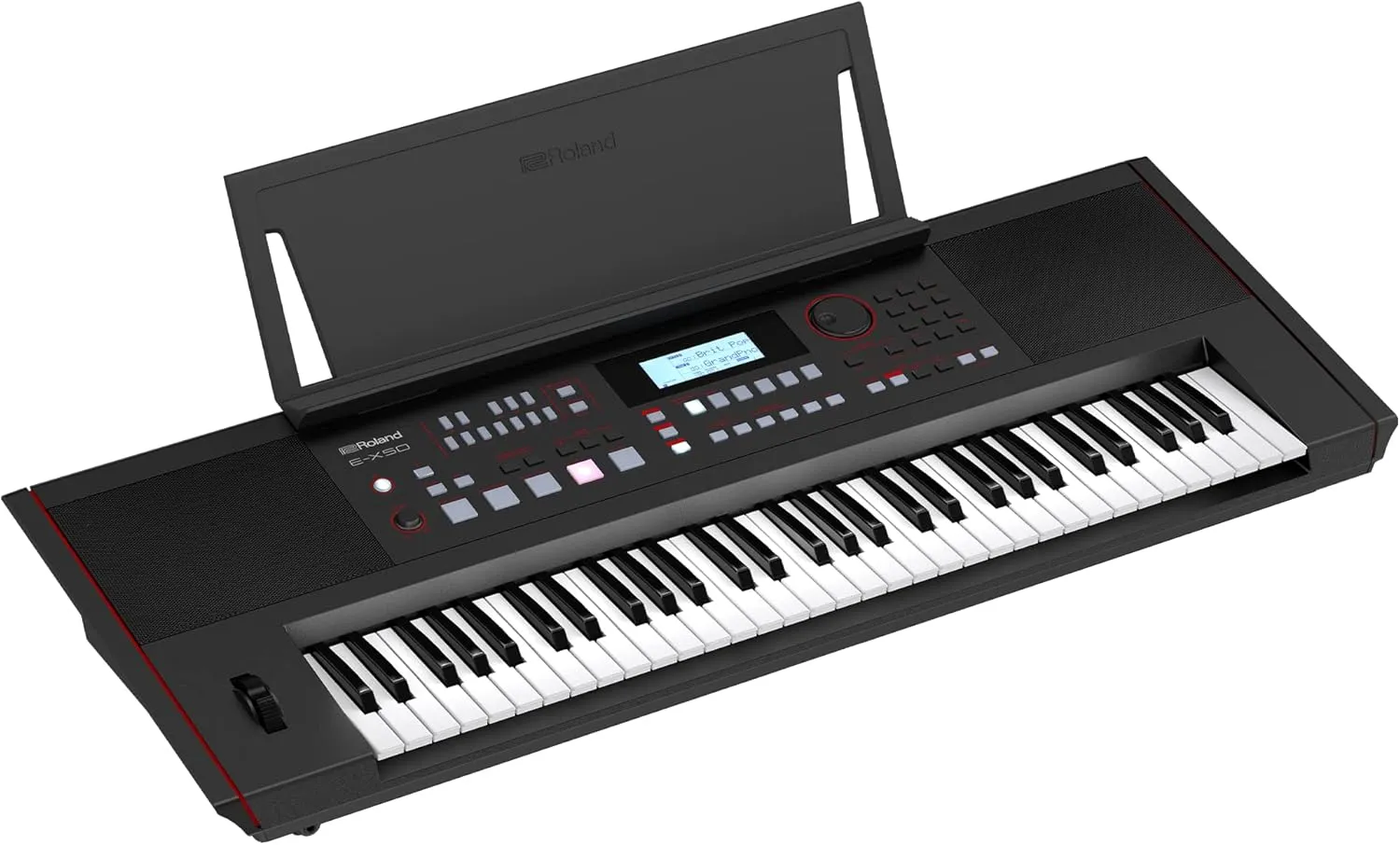 Roland E-X50 Electronic Arranger Keyboard – Easy-to-use | Stereo Speakers | Bluetooth | Professional Sounds | Mic Input | Auto-Accompaniment Function, Black