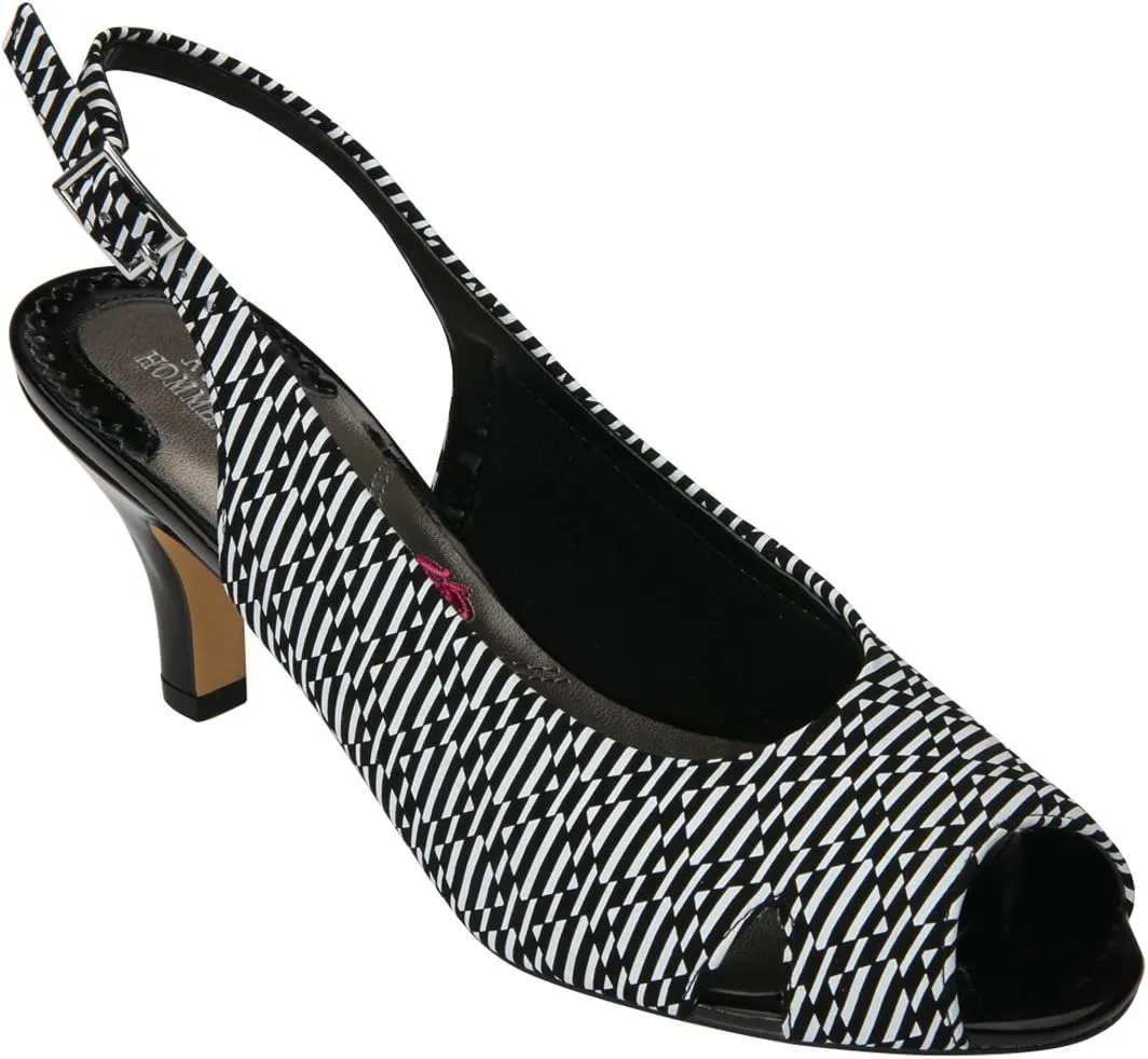 Ros Hommerson Lana Slingback Women's 2.5" Heel Adjustable Buckle