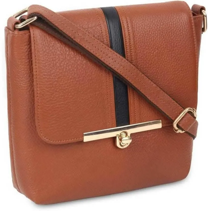 SAGIRON Tan Women Sling Bag (Medium)
