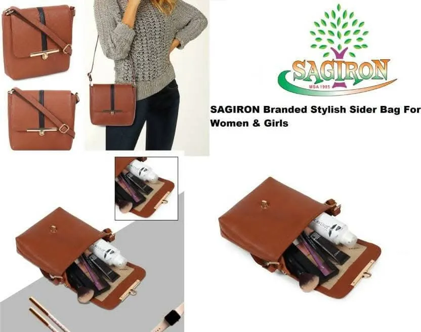 SAGIRON Tan Women Sling Bag (Medium)