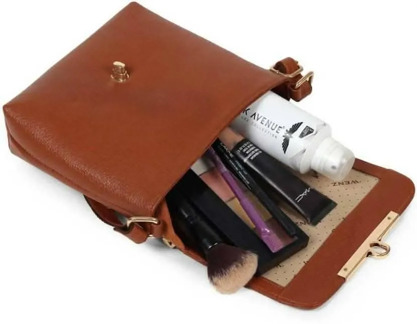 SAGIRON Tan Women Sling Bag (Medium)