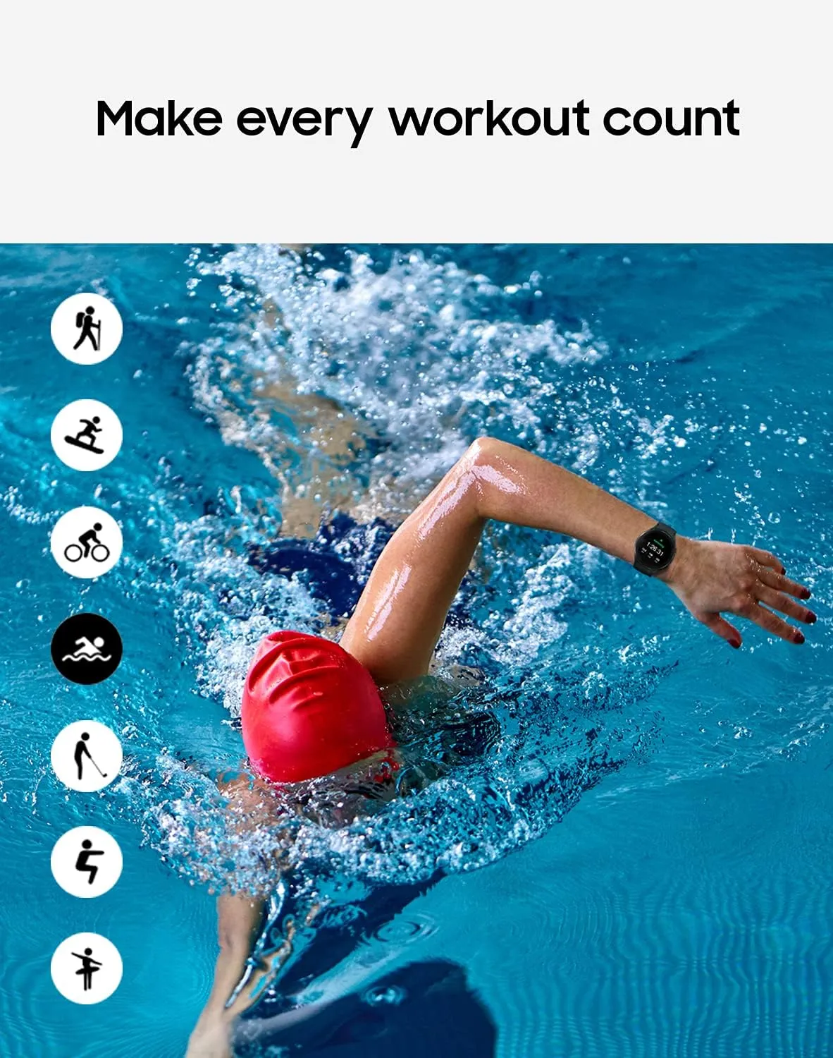 SAMSUNG Galaxy Watch 4 40mm Smartwatch with ECG Monitor Tracker for Health, Fitness, Running, Sleep Cycles, GPS Fall Detection, LTE, US Version, Black