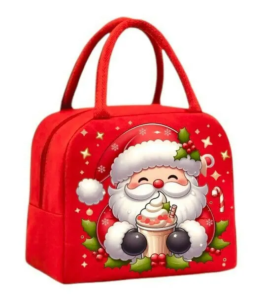 Santa Claus Insulated Lunch Bag