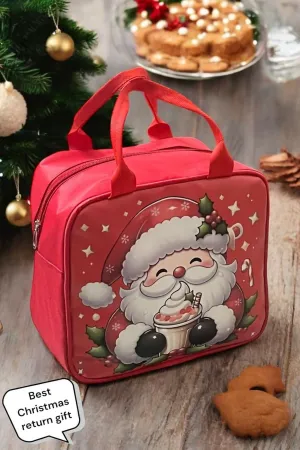 Santa Claus Insulated Lunch Bag