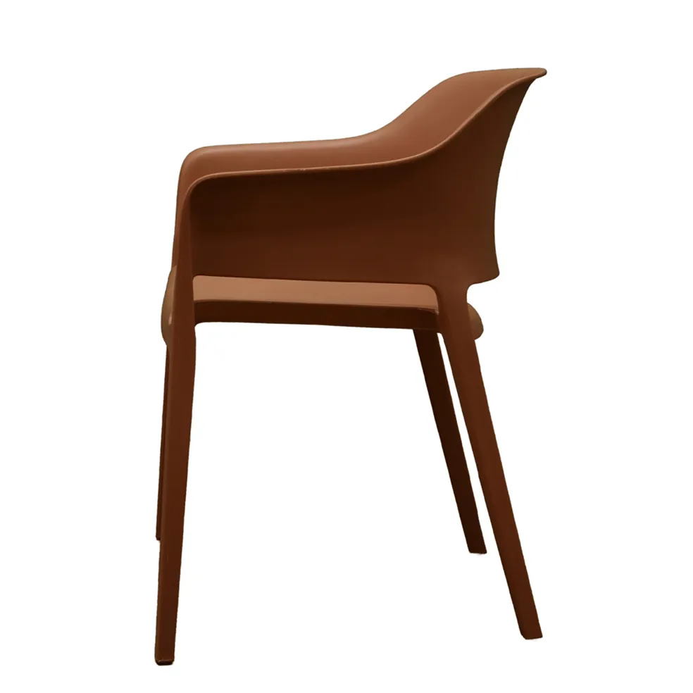 Sarah Stackable Polypropylene Chair | Black, Cream, Grey or Clay Indoor/Outdoor