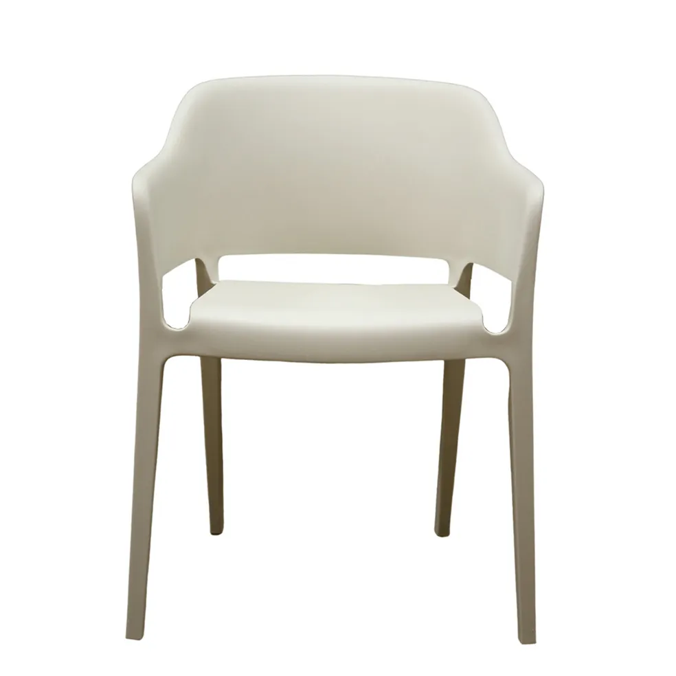 Sarah Stackable Polypropylene Chair | Black, Cream, Grey or Clay Indoor/Outdoor