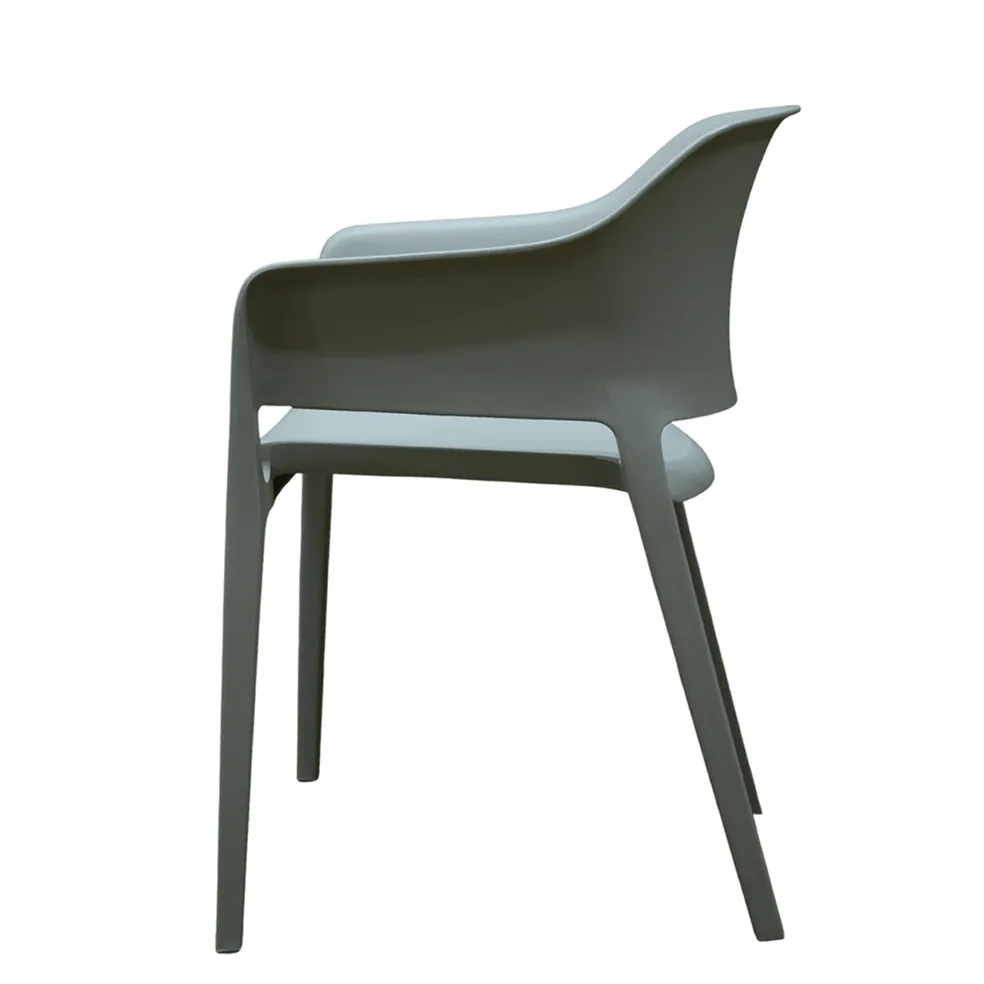 Sarah Stackable Polypropylene Chair | Black, Cream, Grey or Clay Indoor/Outdoor