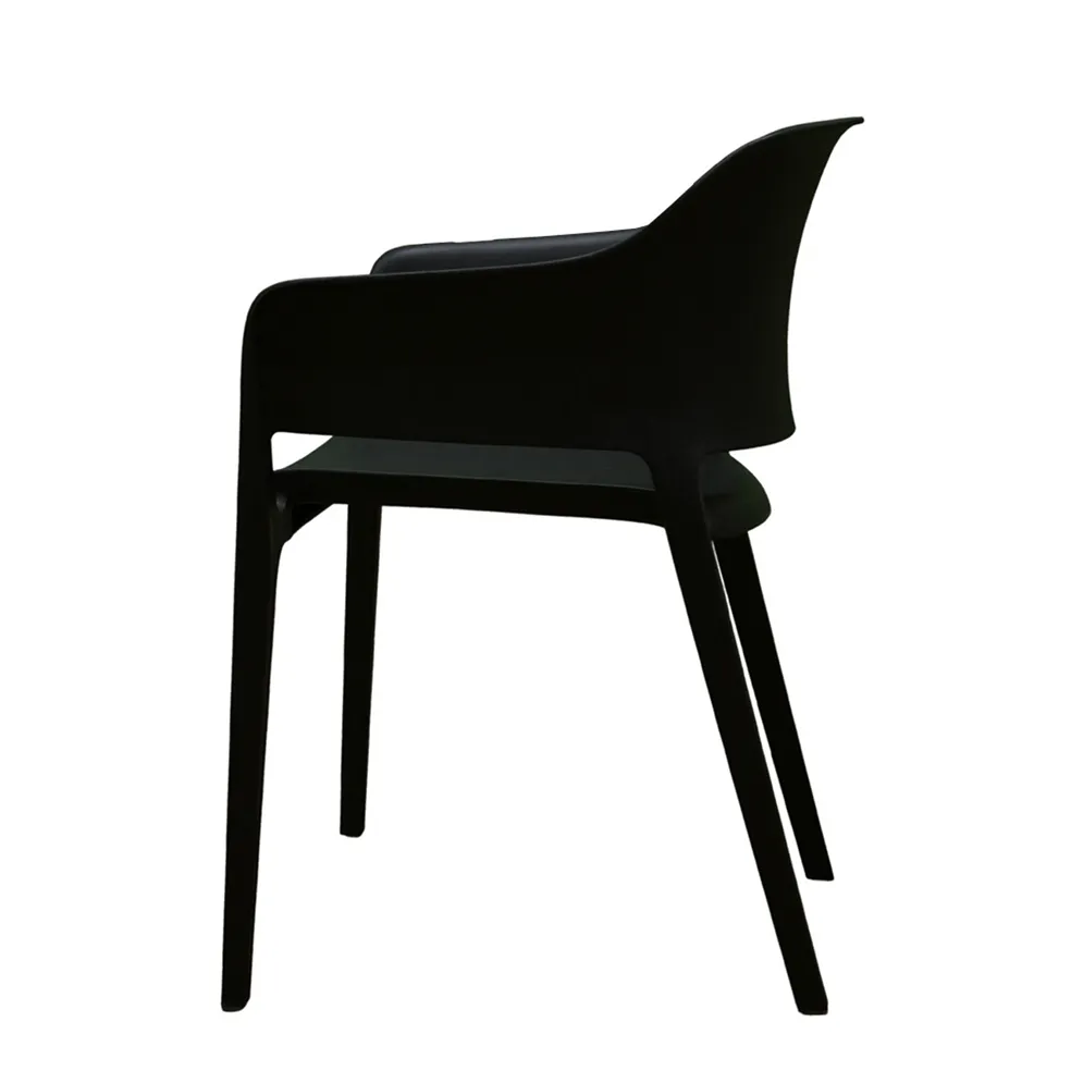 Sarah Stackable Polypropylene Chair | Black, Cream, Grey or Clay Indoor/Outdoor