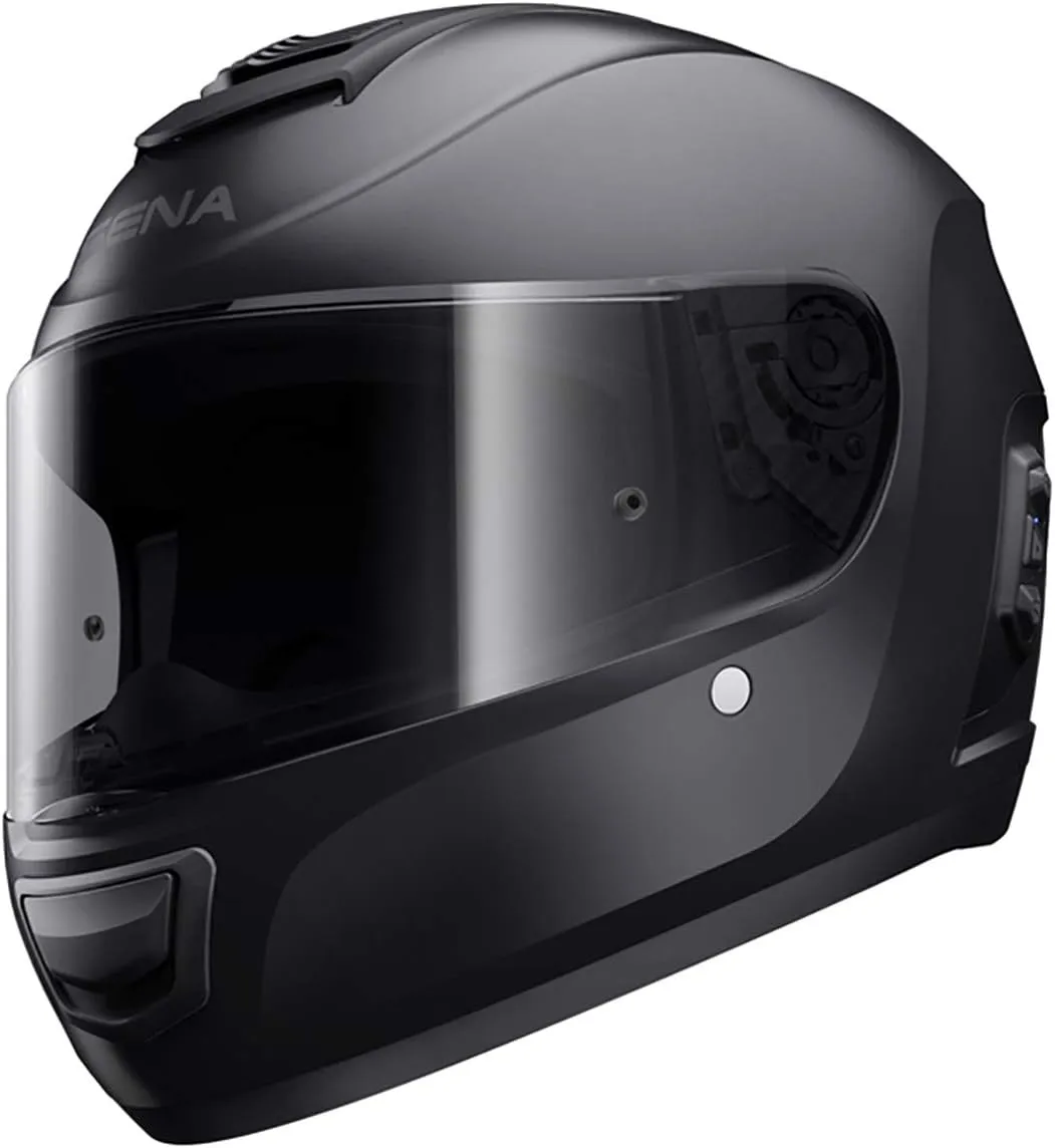 Sena Unisex-Adult Full Face Momentum Lite Full Face Helmet (Matte Black, Small)