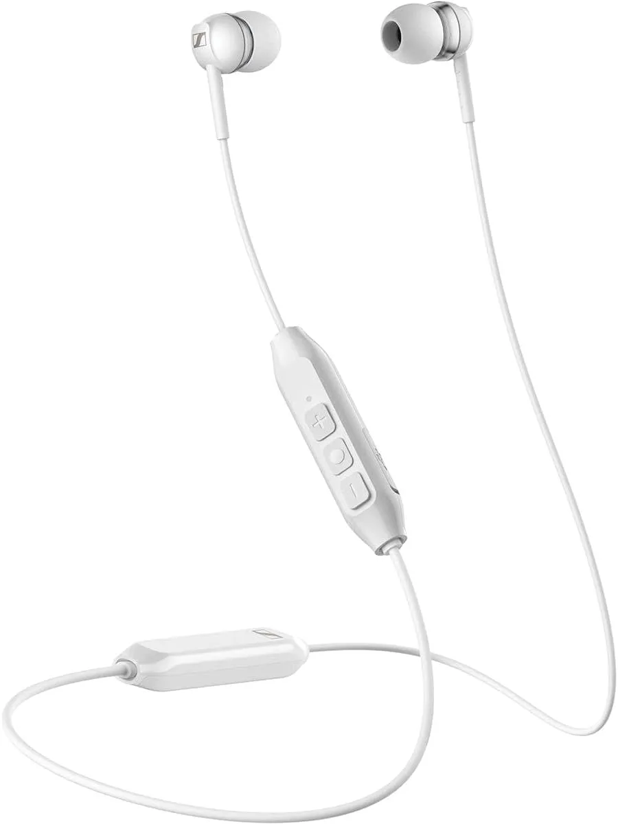 Sennheiser CX 150BT Bluetooth 5.0 Wireless Headphone - 10-hour Battery Life, USB-C Fast Charging, Two Device Connectivity - White (CX 150BT White)