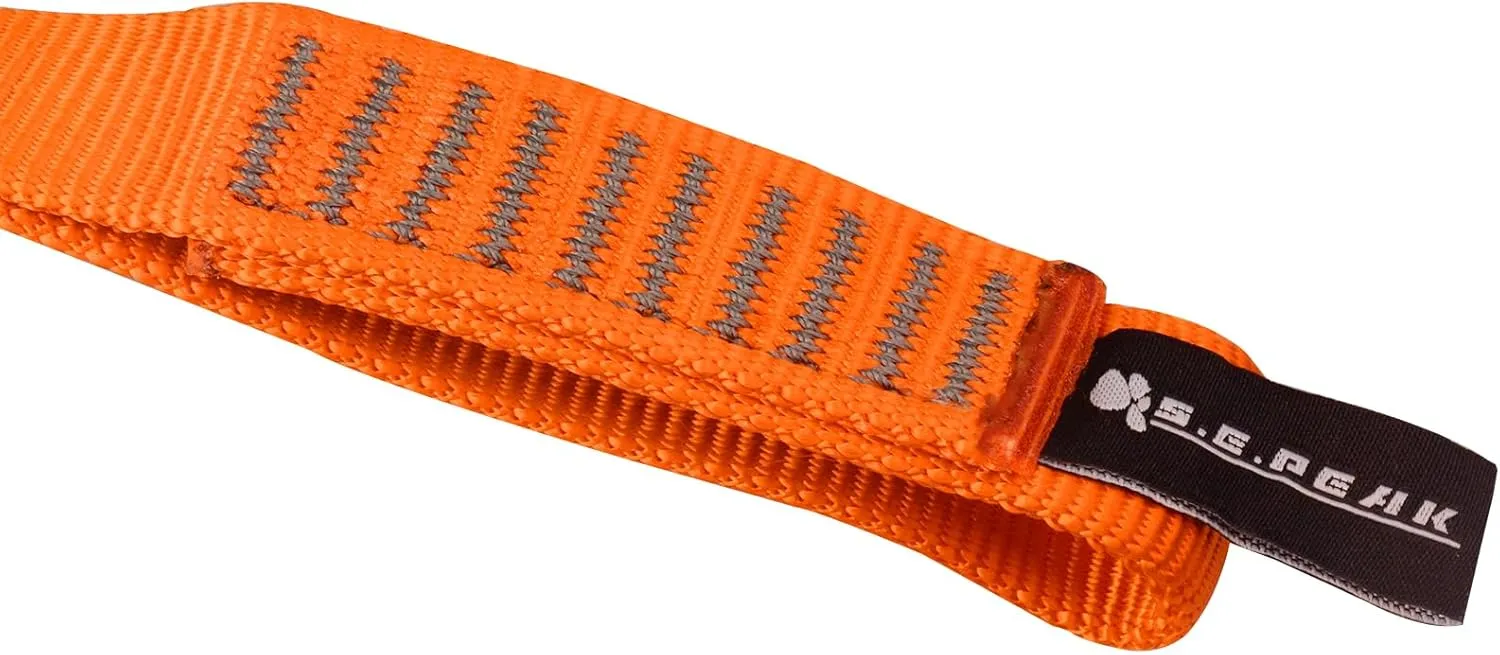 SEPEAK 25mm Nylon Climbing Sling Loop Runners, 29KN/6520 lbs, 1-Inch Tubular Webbing, Sturdy Sewn Strap for Arborist,Climbing,Positioning,Rigging, Ziplining, Anchoring,Hanging,Stretching