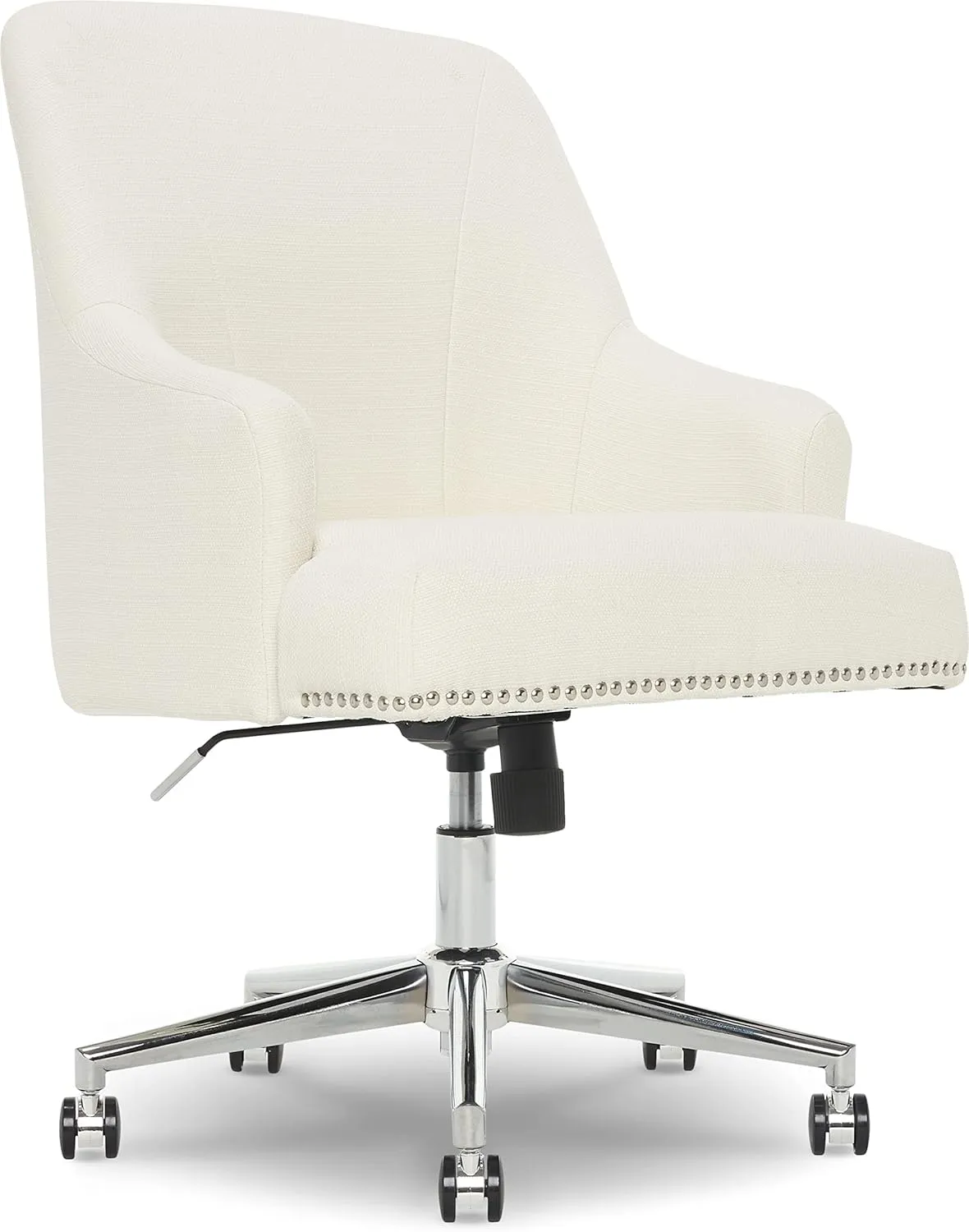 Serta Leighton Home Office Chair, Ivory 27.25D x 24W x 38.75H in