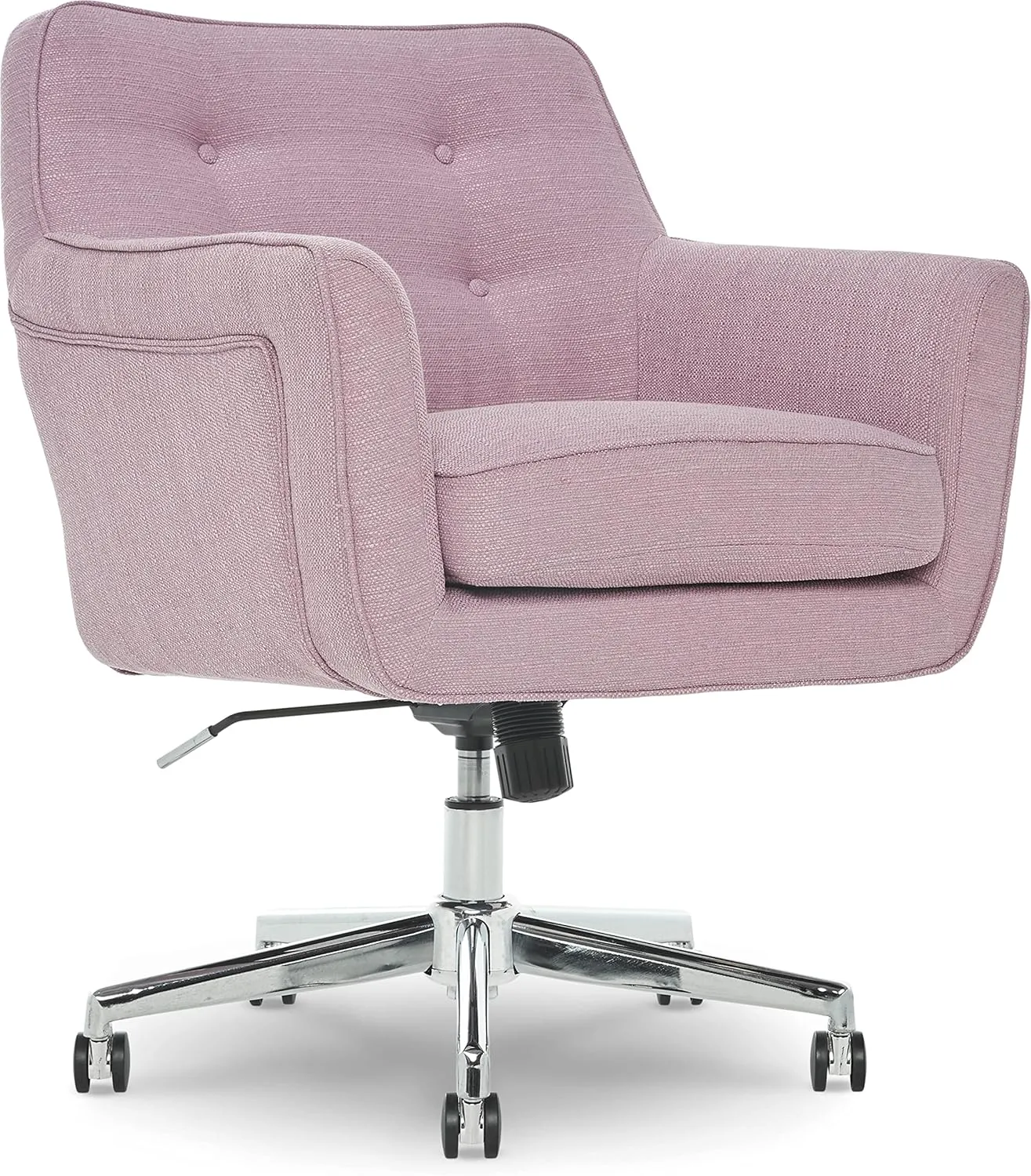 Serta Style Ashland Home Office Chair, Fresh Lilac Twill Fabric