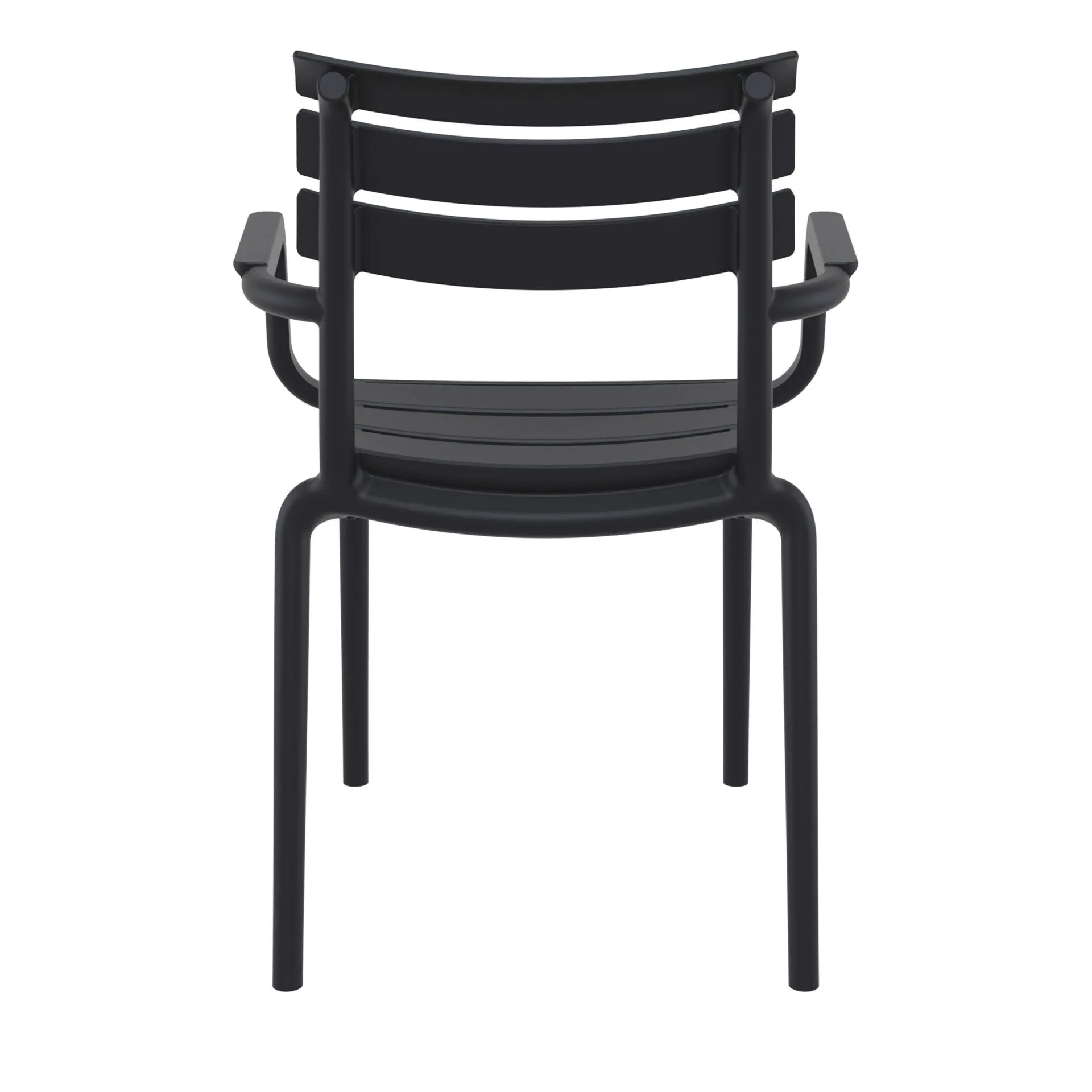 Set of 2 - Keller Indoor / Outdoor Dining Armchair - Black