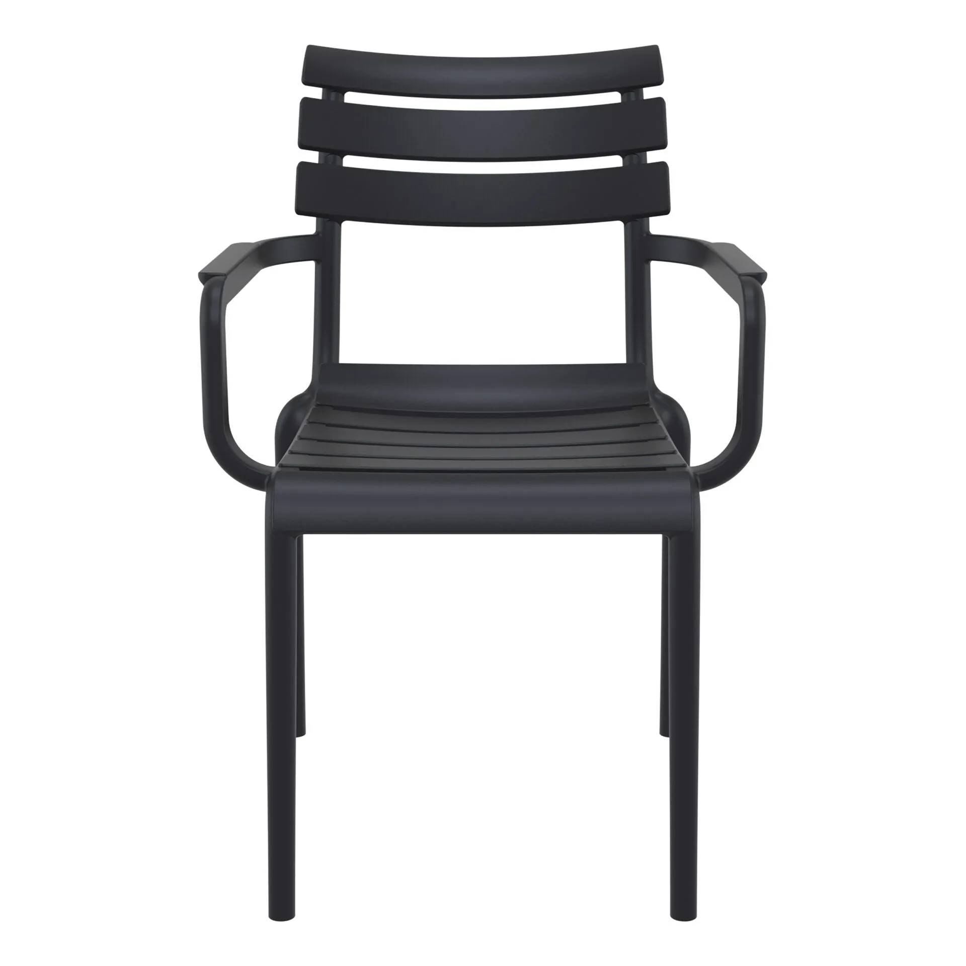 Set of 2 - Keller Indoor / Outdoor Dining Armchair - Black