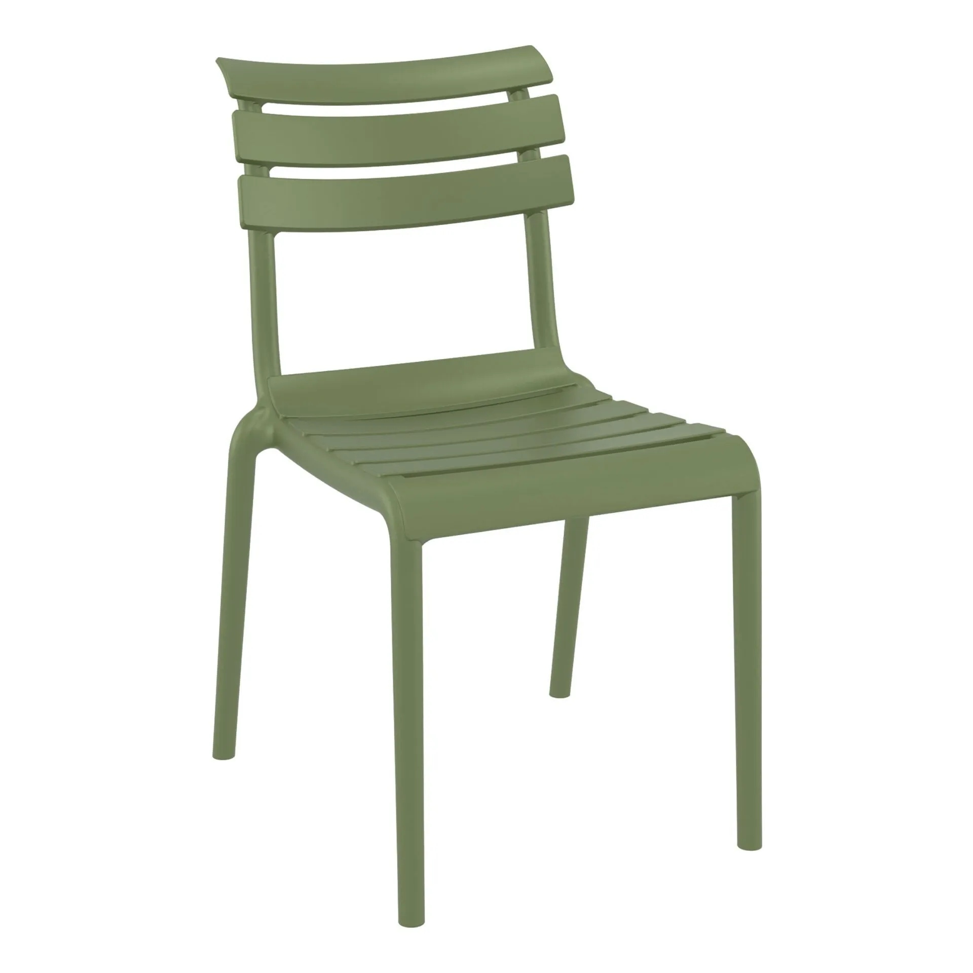 Set of 2 - Keller Indoor / Outdoor Dining Chair - Olive Green