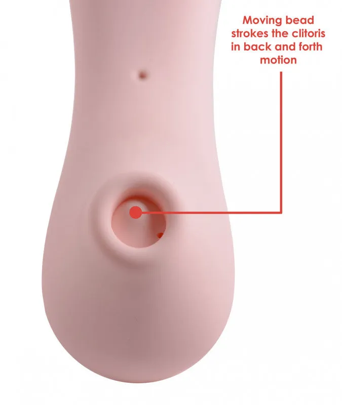 Shegasm Tickling  Stimulator With Suction - Pink