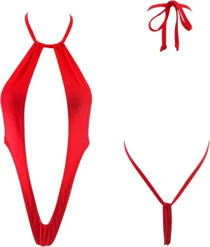 SHERRYLO Micro Bikini Extreme Slingshot G String Sling Bikinis Slutty Exotic Swimsuit Thong Bathing Suit Lingerie for Women