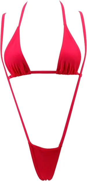 SHERRYLO Micro Bikini Extreme Slingshot G String Sling Bikinis Slutty Exotic Swimsuit Thong Bathing Suit Lingerie for Women