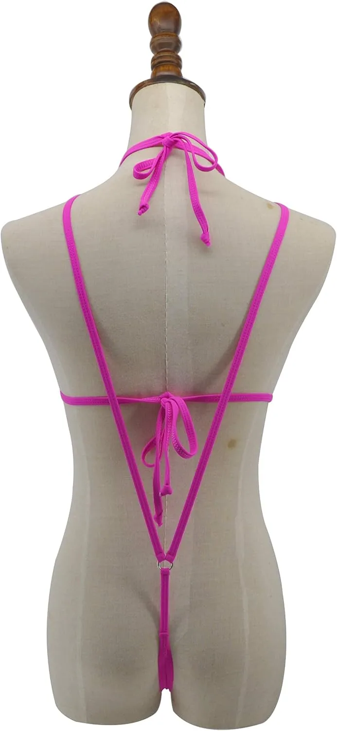 SHERRYLO Micro Bikini Extreme Slingshot G String Sling Bikinis Slutty Exotic Swimsuit Thong Bathing Suit Lingerie for Women