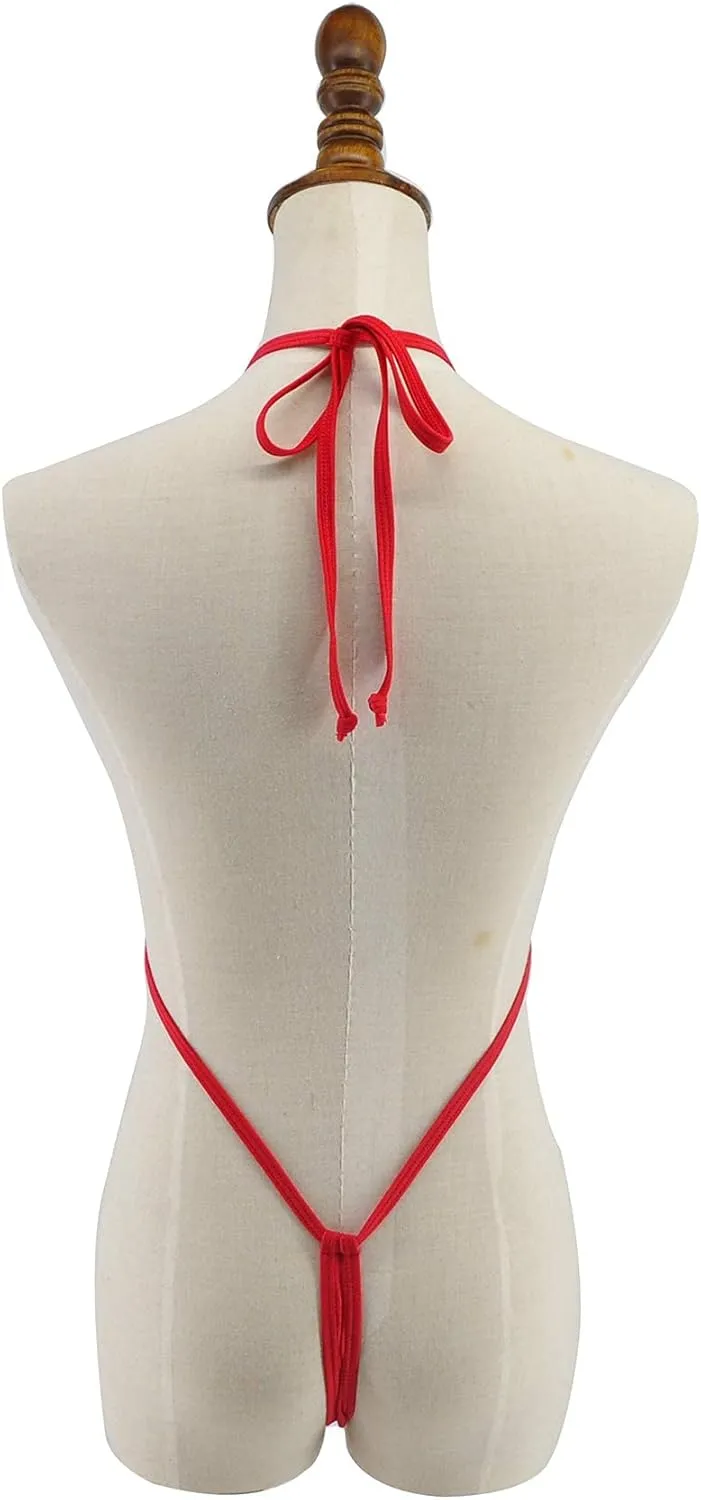 SHERRYLO Micro Bikini Extreme Slingshot G String Sling Bikinis Slutty Exotic Swimsuit Thong Bathing Suit Lingerie for Women