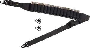 Shotgun Ammo Sling - Adjustable 2 Point Holds 15 Shells 12 Gauge