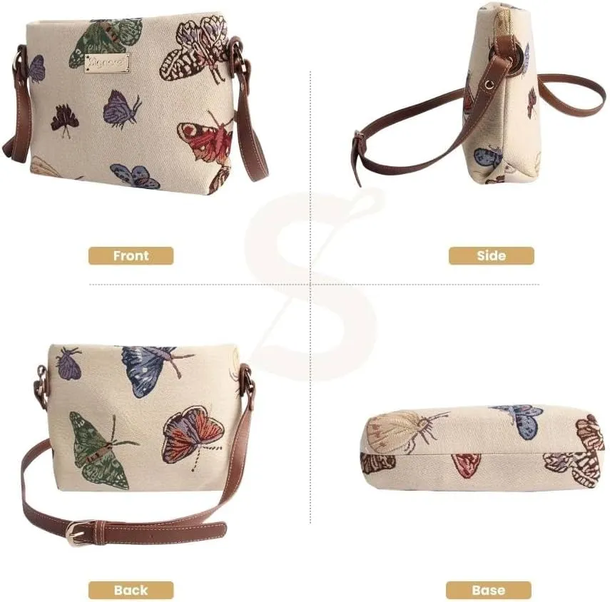 Signare Tapestry Crossbody Bag Sling Shoulder Purse for Women